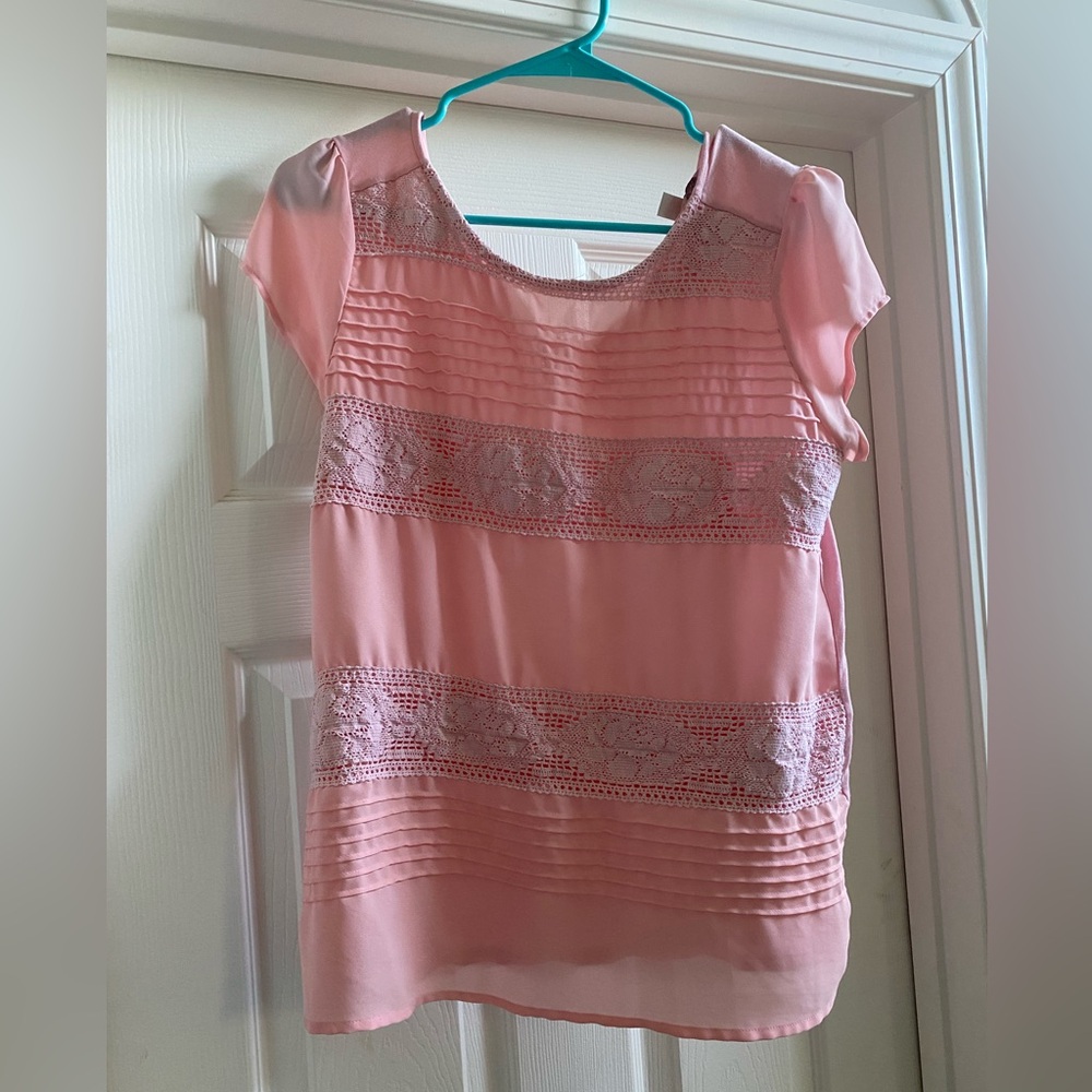 Lauren Conrad pink blouse